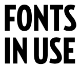 Fonts in use